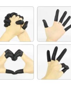 Conduct Black Smooth Roll Finger Cots