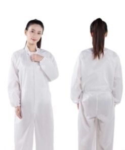 Bộ Quần Áo Liền Quần Phòng Sạch Không Mũ